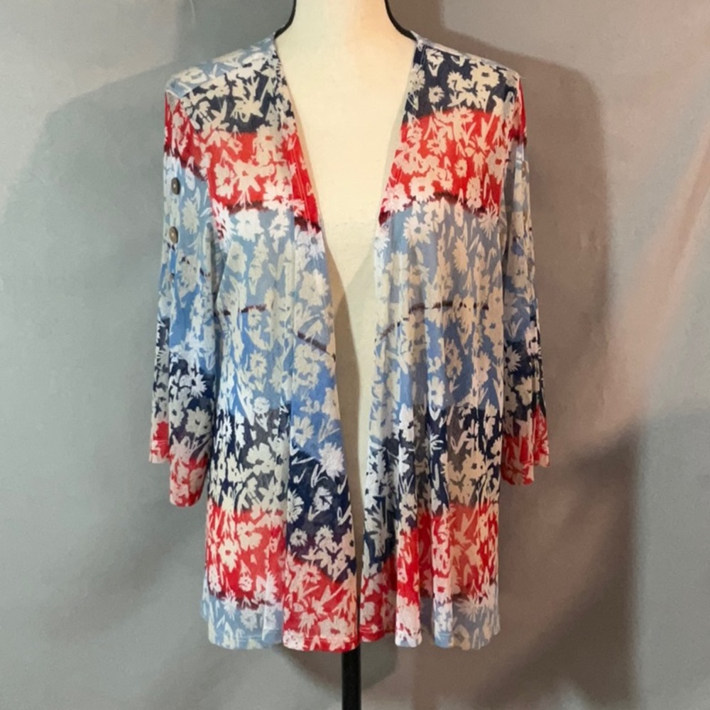 Multiples Sheer Open Front Cardigan - image 1